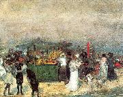 Glackens, William James Fruit Stand, Coney Island painting